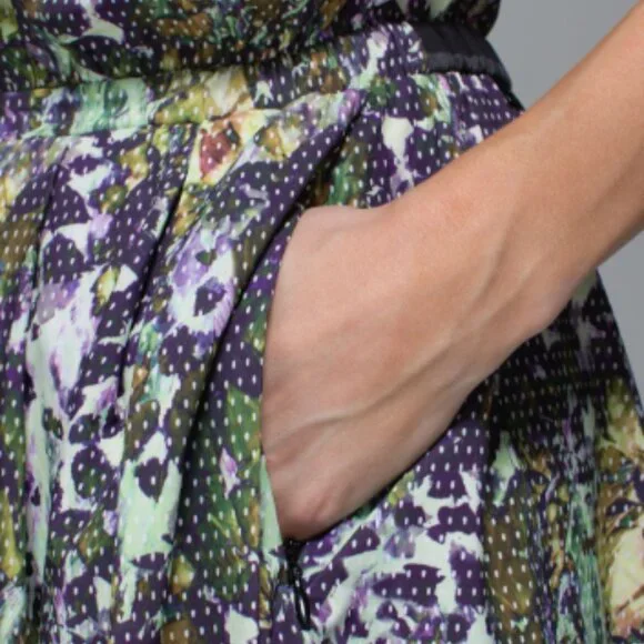 (6193) LULULEMON City Summer Dress - Sz 6 in Floral Sport White Multi - Picture 2 of 11